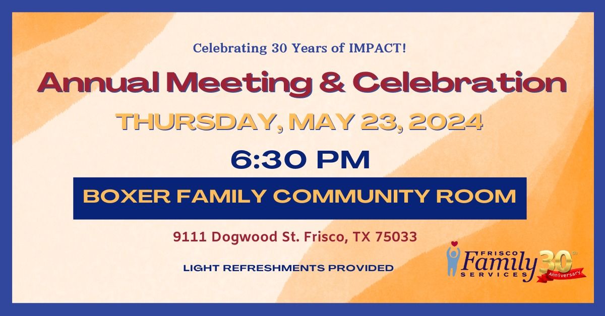 Frisco Family Services' Annual Meeting