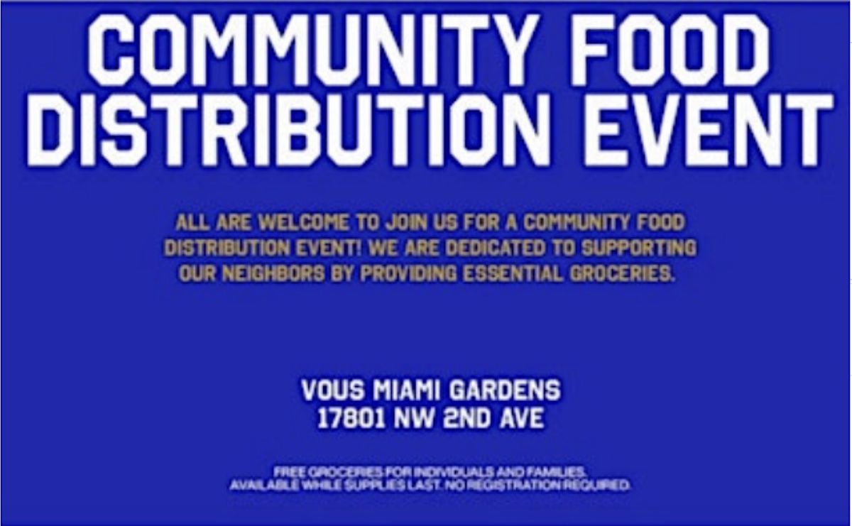 FREE Community Food Distribution Event