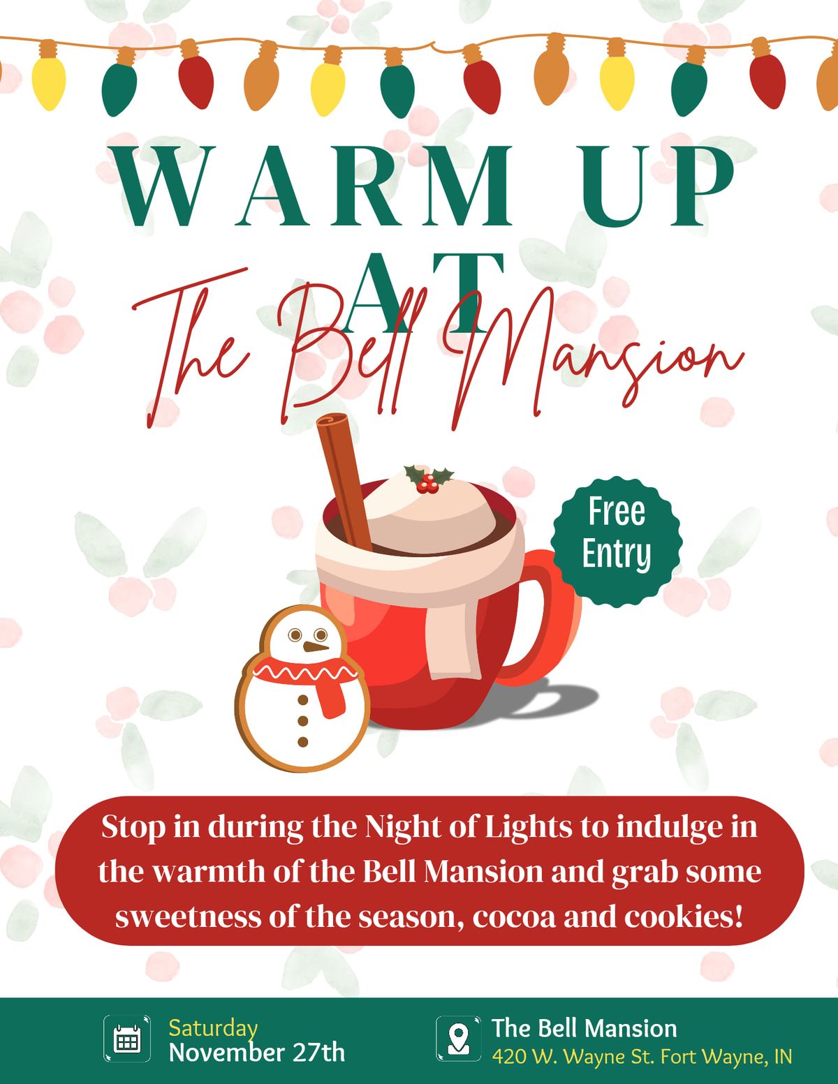 Warm Up at The Bell Mansion!