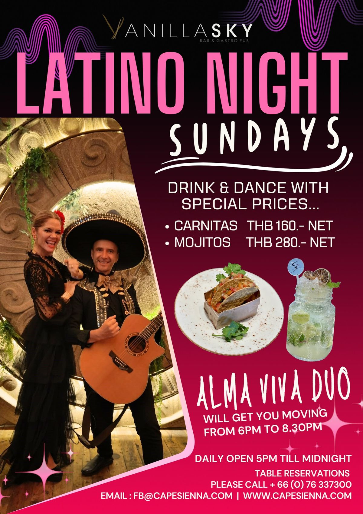 LATINO NIGHT SUNDAYS