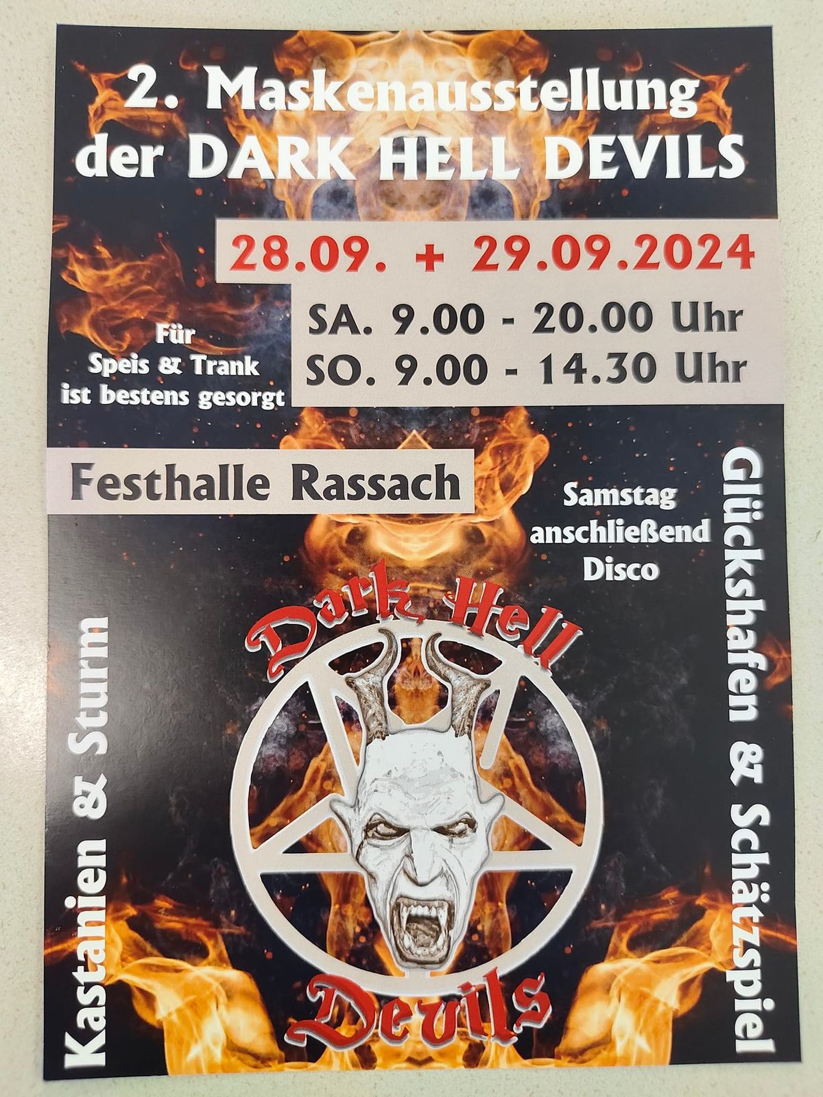 Maskenausstellung der Dark Hell Devils 