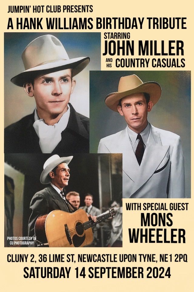 A Tribute to Hank Williams with John Miller and his Country Casuals