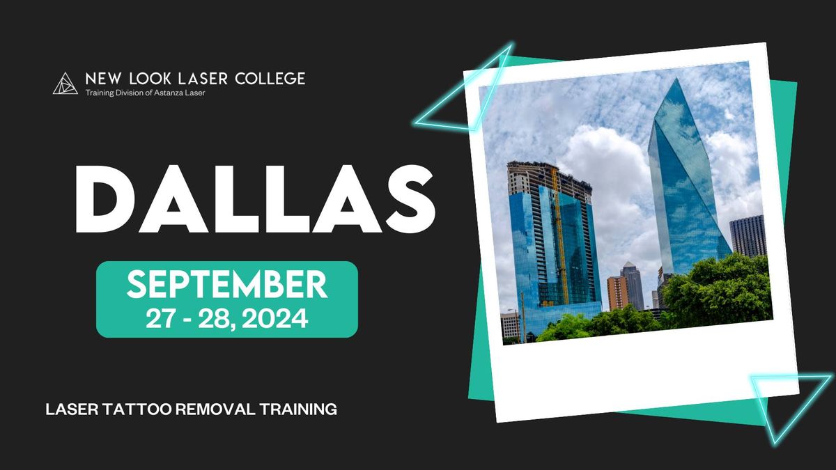 Laser Tattoo Removal Training in Dallas, TX - September 27 & 28, 2024