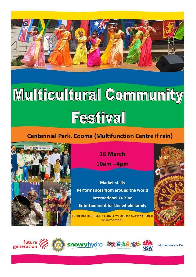 Cooma Multicultural Festival (in partnership with the Rotary Markets)