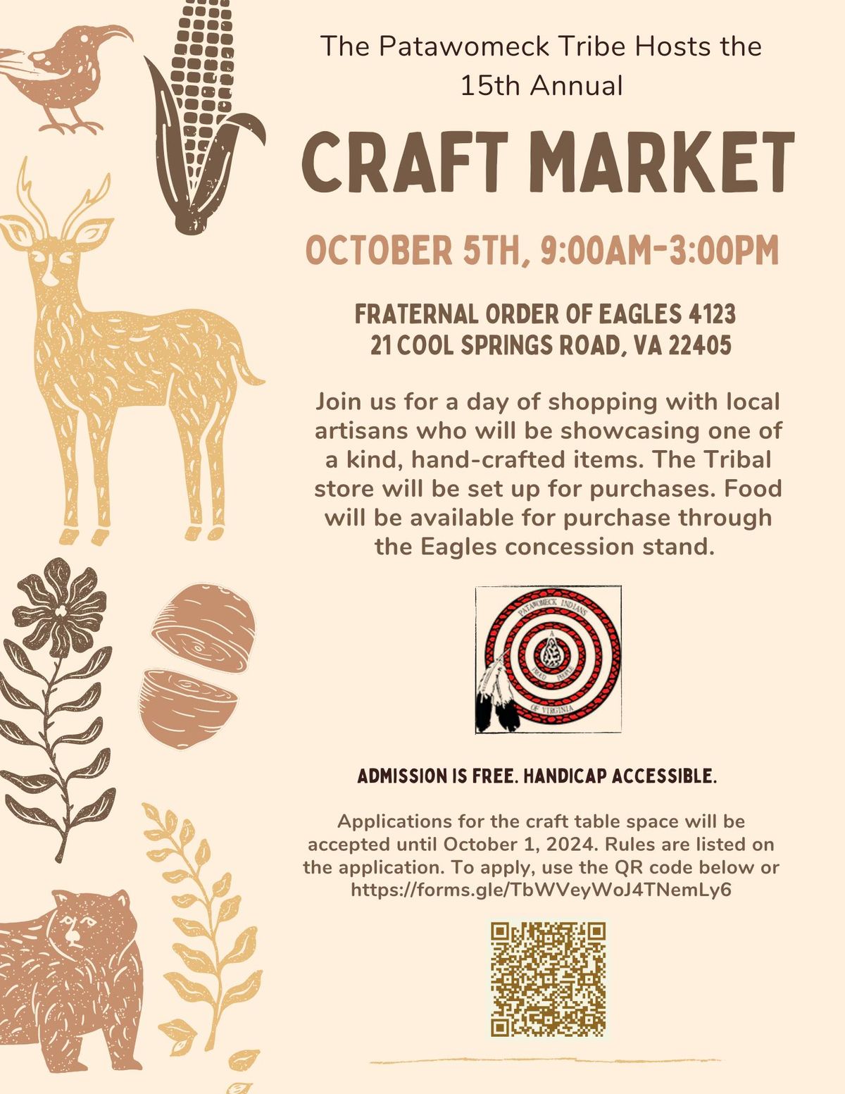 15th Annual Patawomeck Craft Market