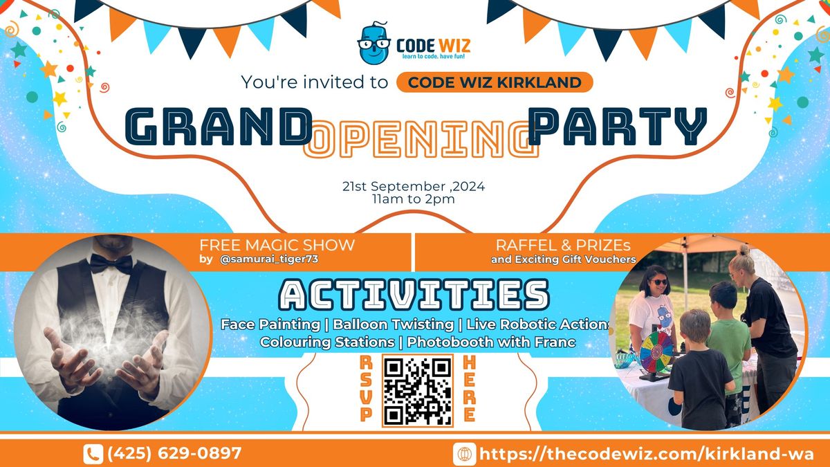 Code Wiz Kirkland - Grand Opening Party 