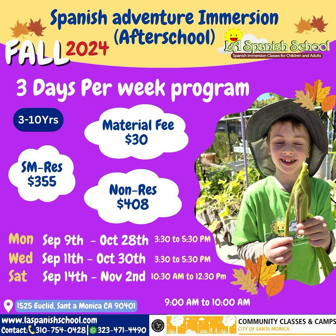 Spanish Adventure Immersion (Afterschool)