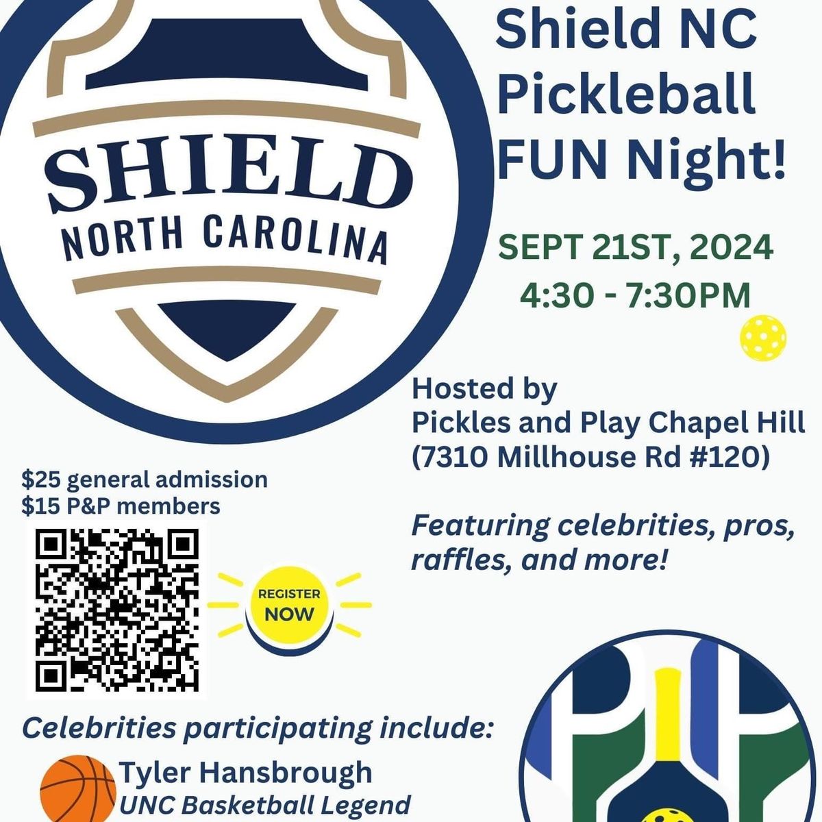 Shield NC Pickleball FUN Night!