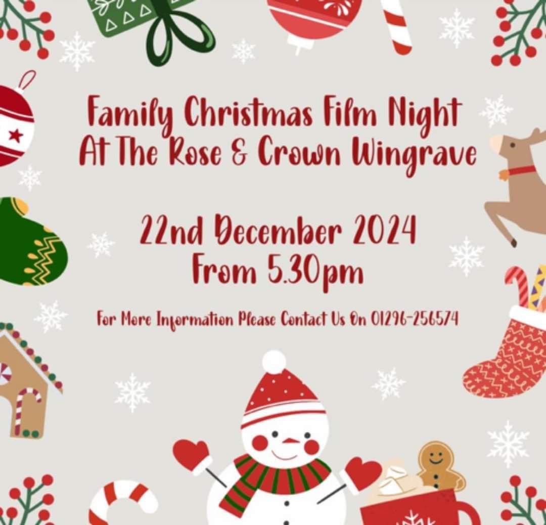 FAMILY CHRISTMAS FILM NIGHT @ ROSE & CROWN