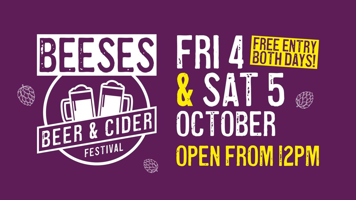 Beer and Cider Festival - 4 & 5 October 2024!