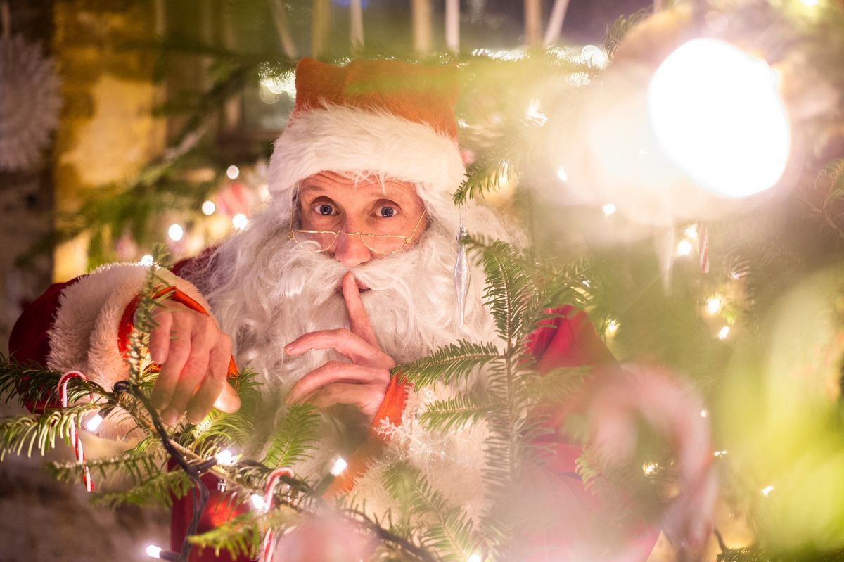 An audience with Father Christmas at Trelissick