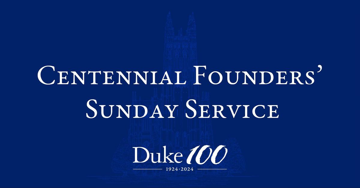 Centennial Founders' Sunday Service