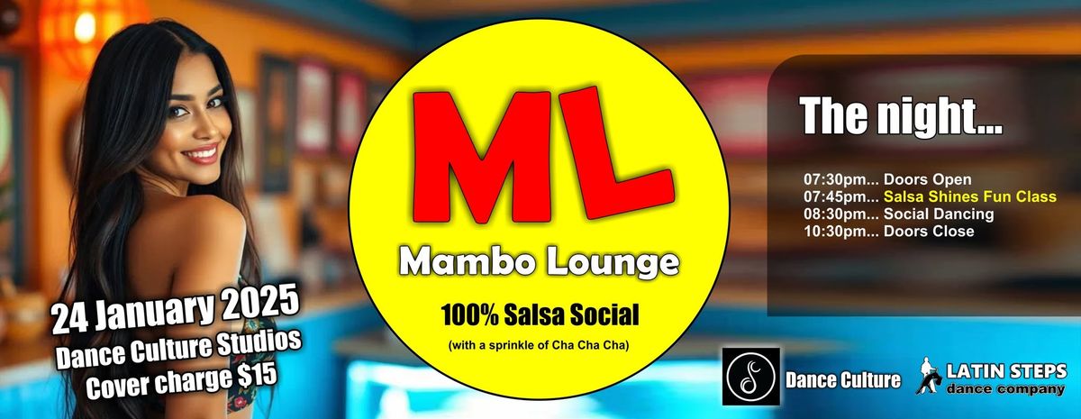 Mambo Lounge \/\/ 100% Salsa Party \/\/ Let's kick off 2025!