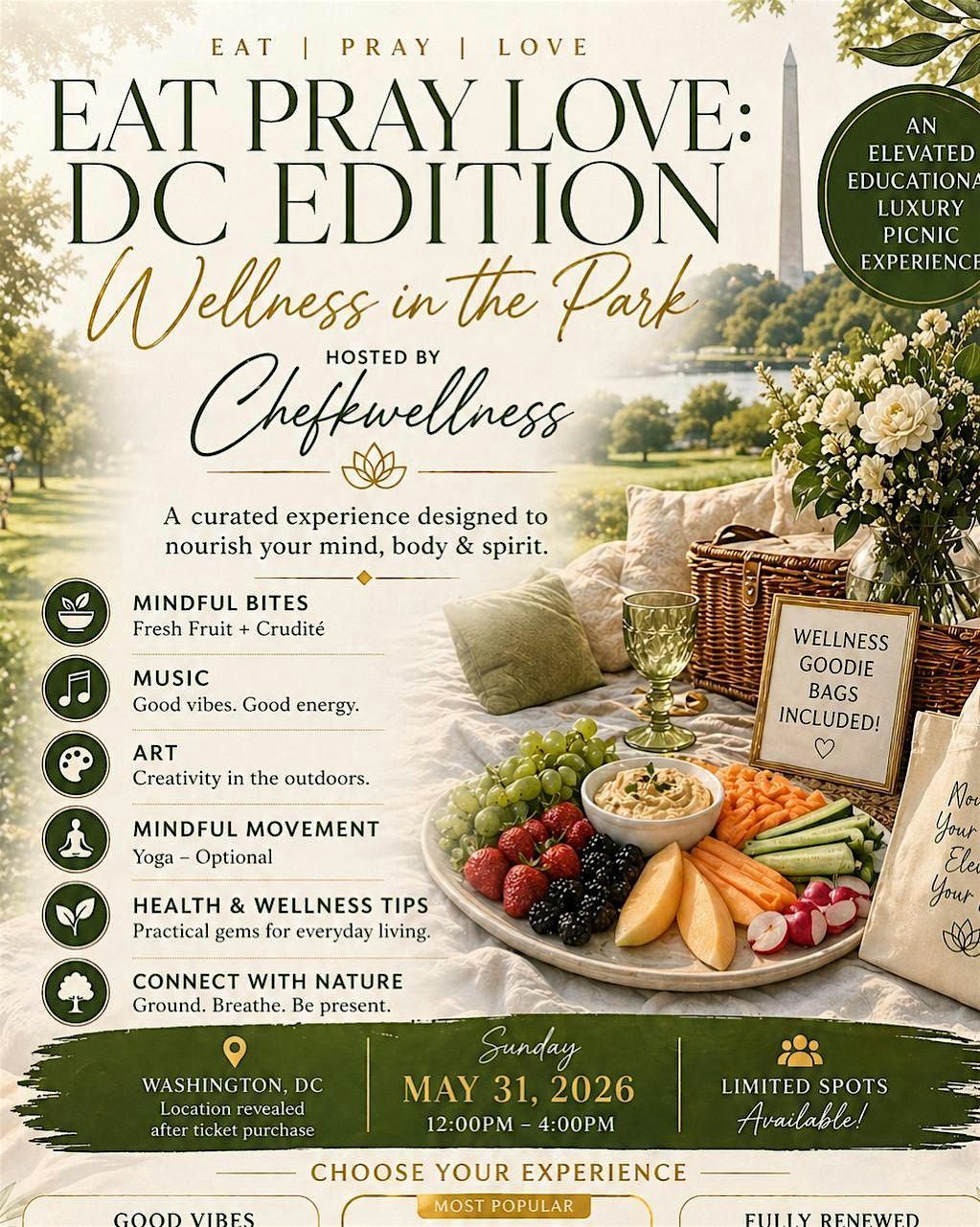 Eat Pray Love DC:Wellness Experience