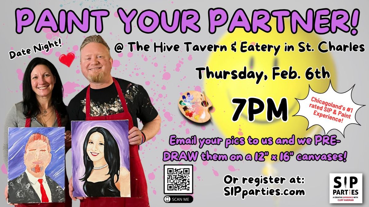 Paint your Partner with us at The Hive in St. Charles!