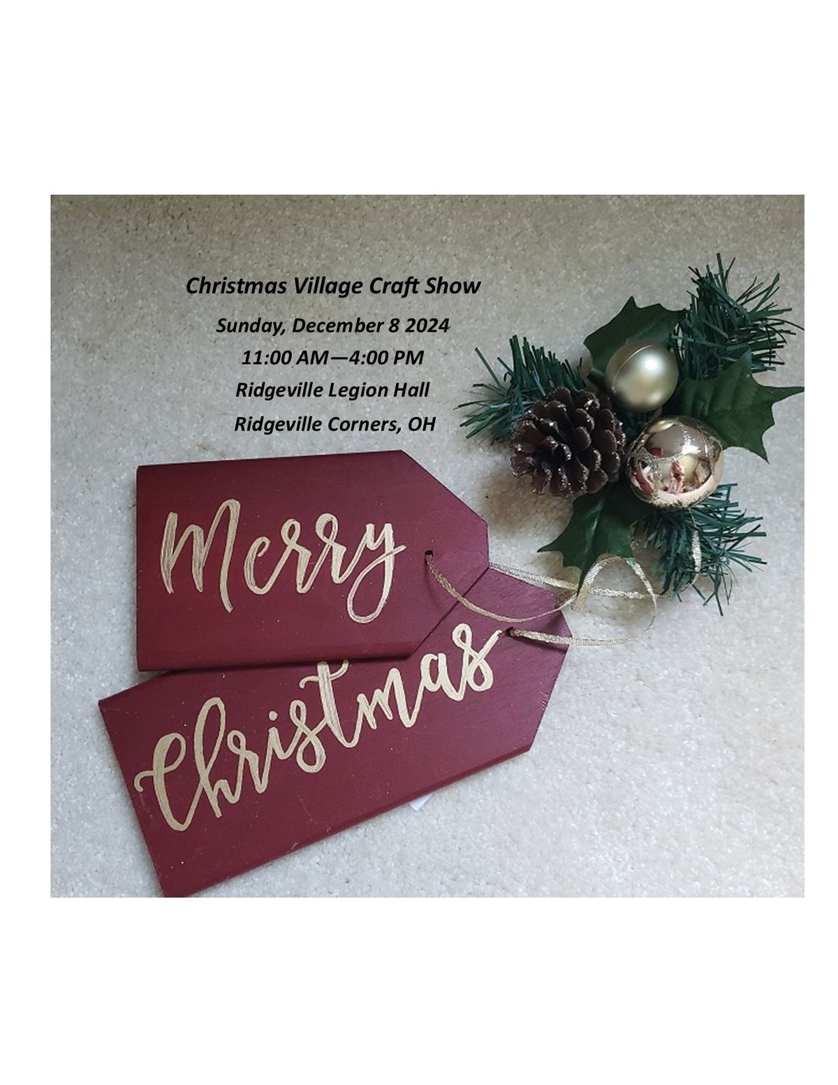 Christmas Village Craft Show