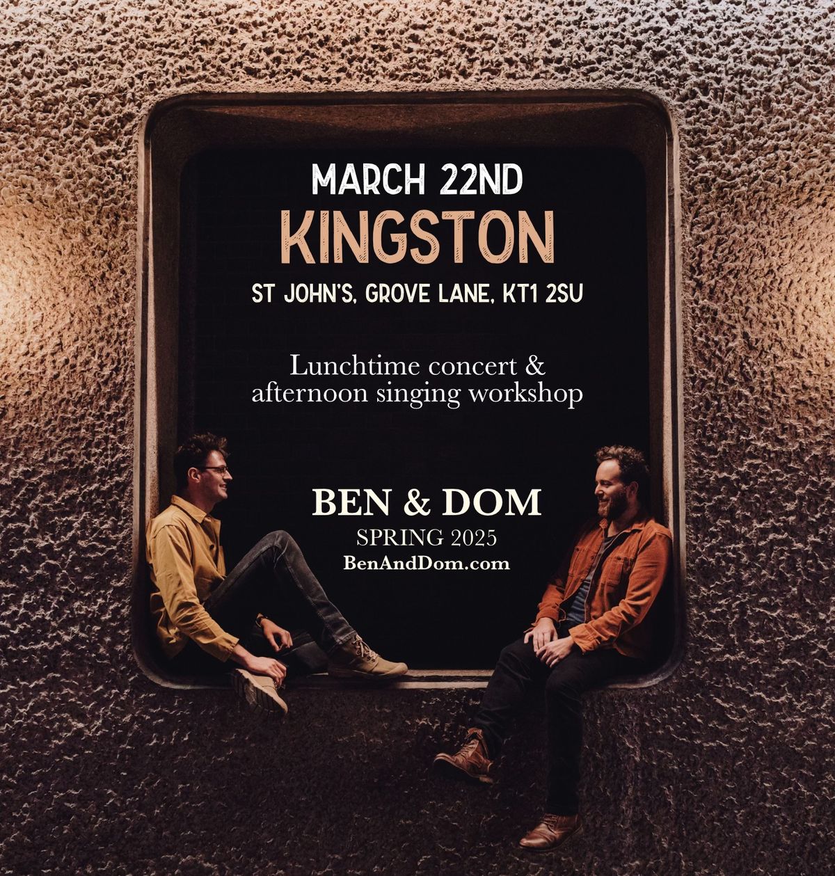 Ben & Dom: Concert & Workshop  |  Kingston