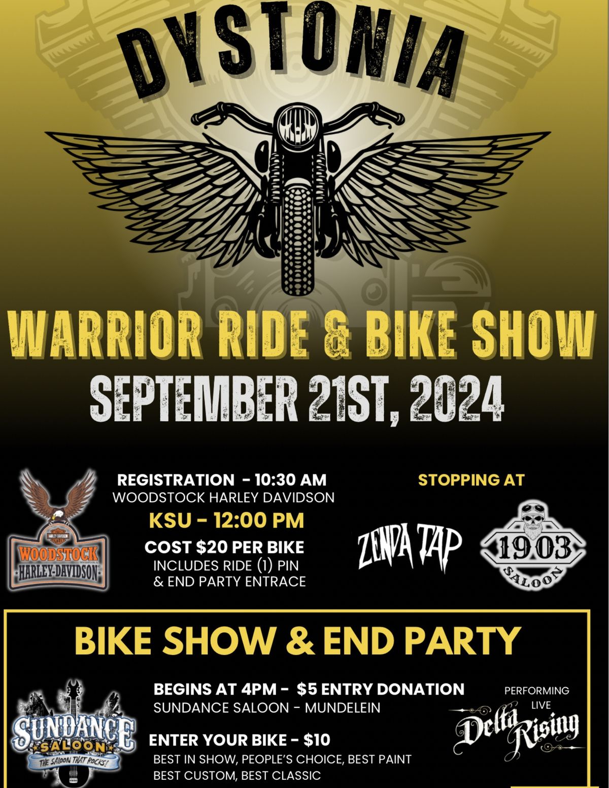 Dystonia Warrior Ride