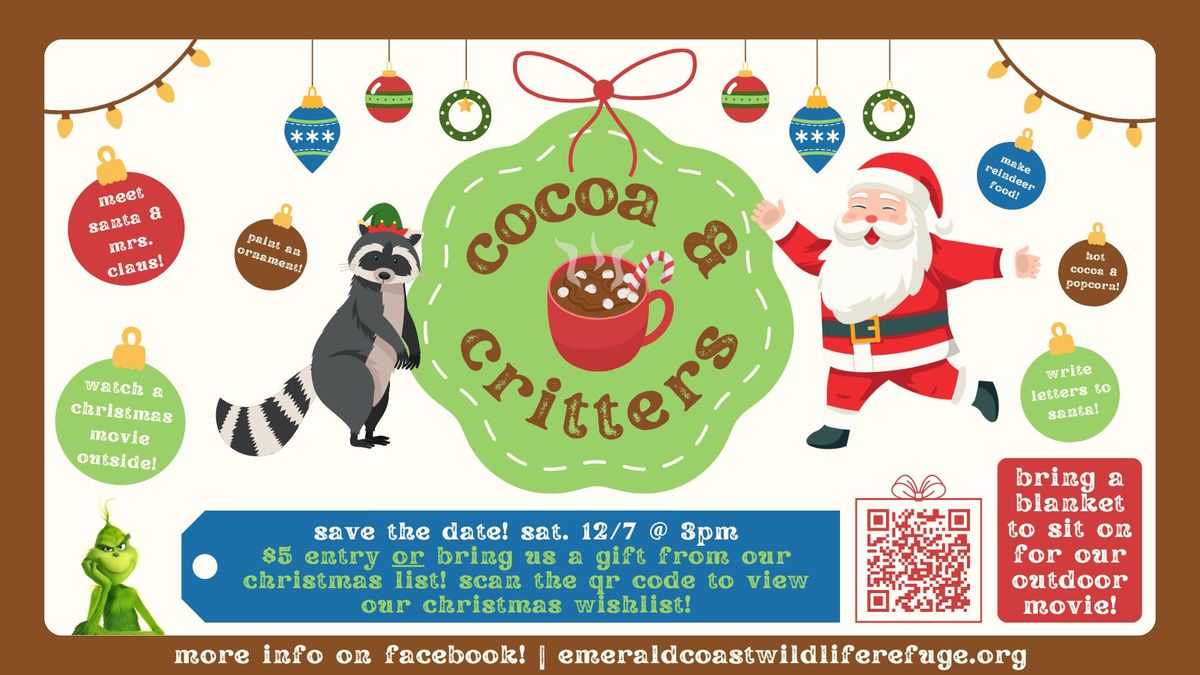 ECWR's Cocoa & Critters Cozy Christmas Event