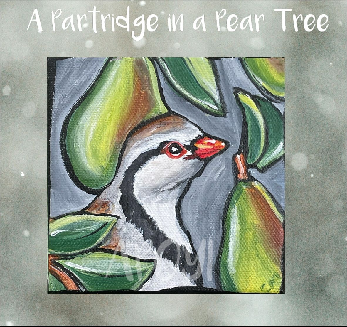 Partridge in a Pear Tree Canvas Paint and Sip