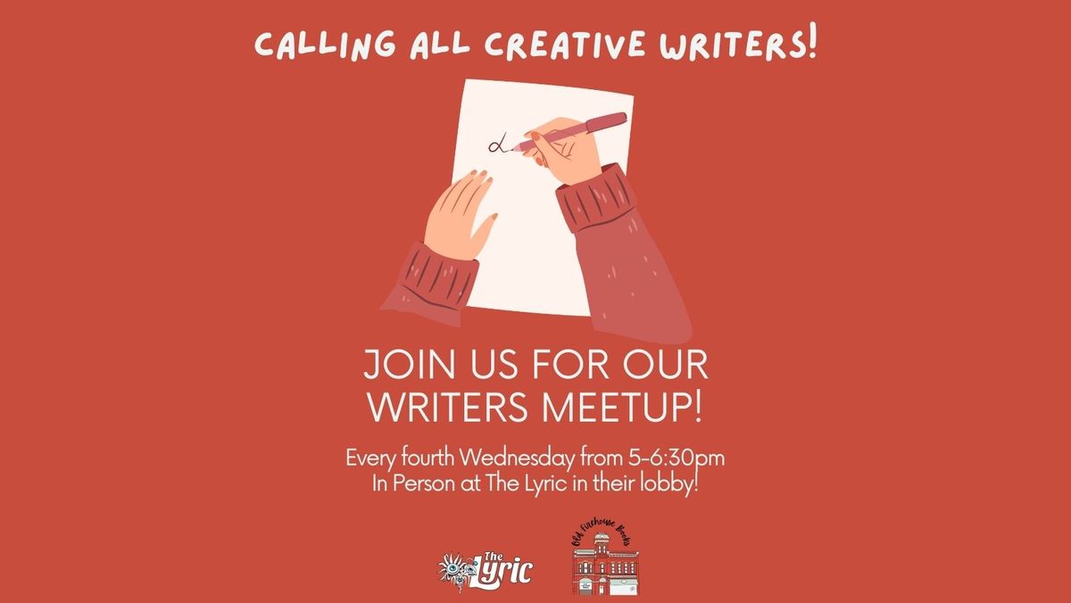 Creative Writers Meetup and Writing Space!