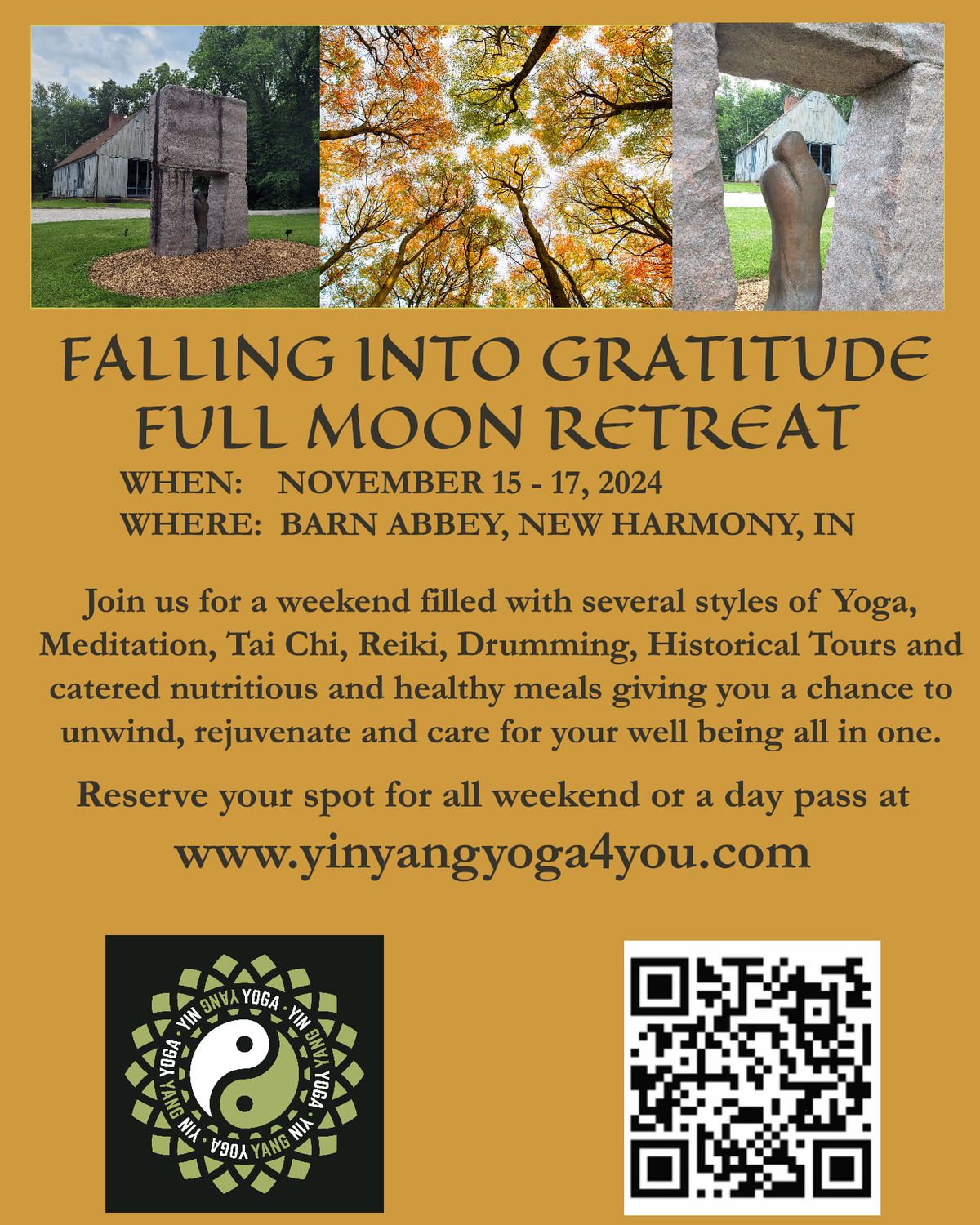 Falling into Gratitude Full Moon Retreat