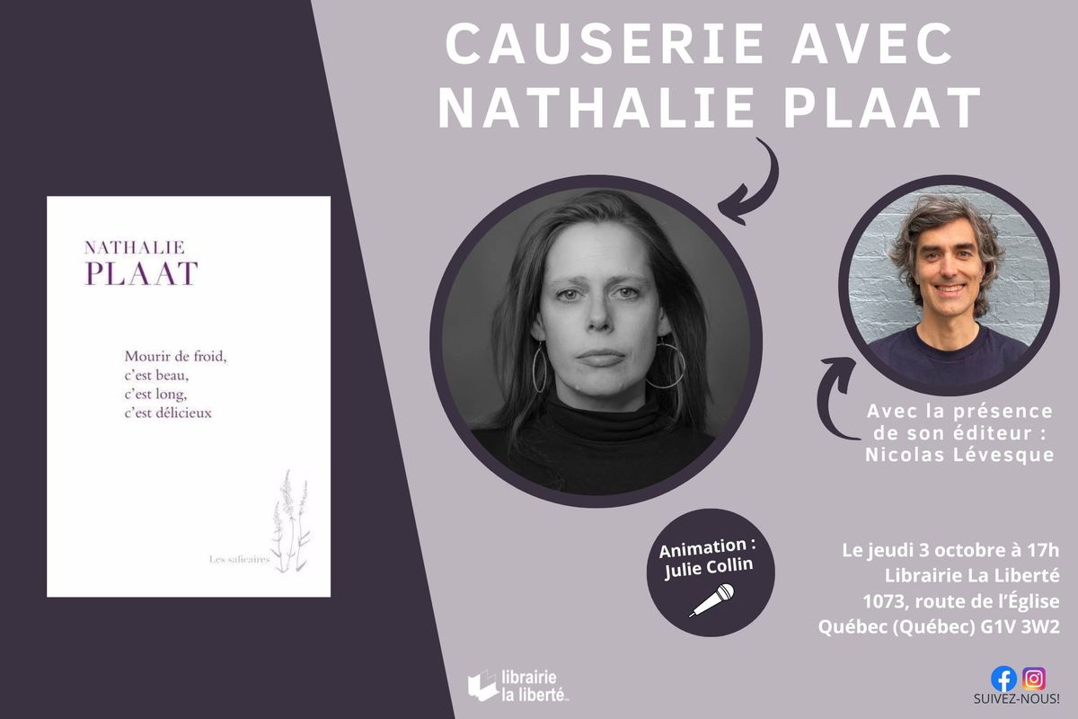 Causerie avec Nathalie Plaat