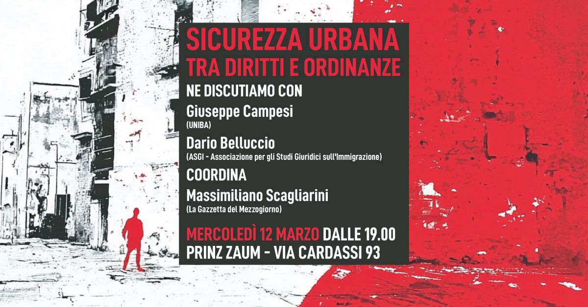 Sicurezza urbana: tra diritti e ordinanze