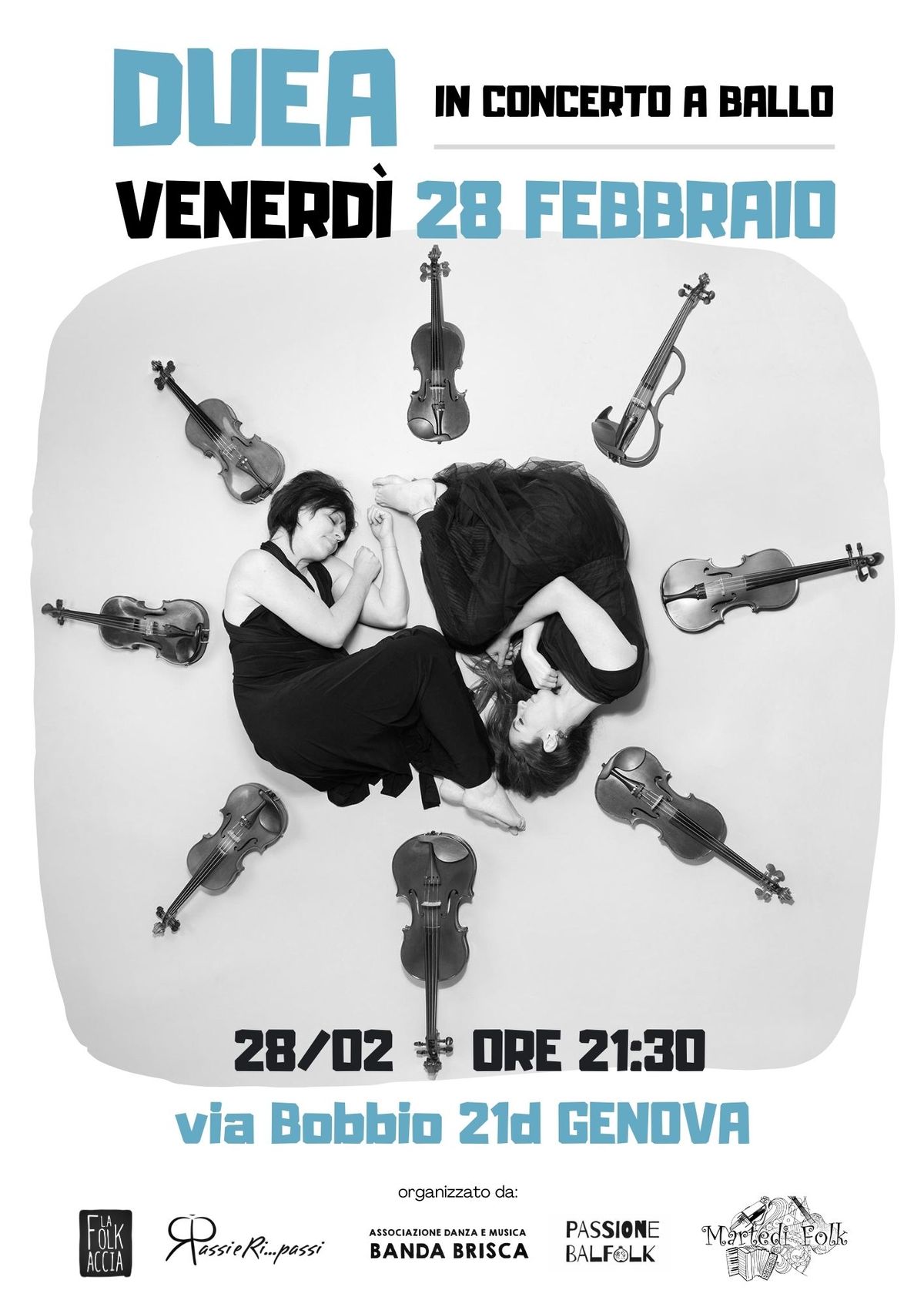 DUEA in concerto a GENOVA - venerd\u00ec 28 FEBBRAIO