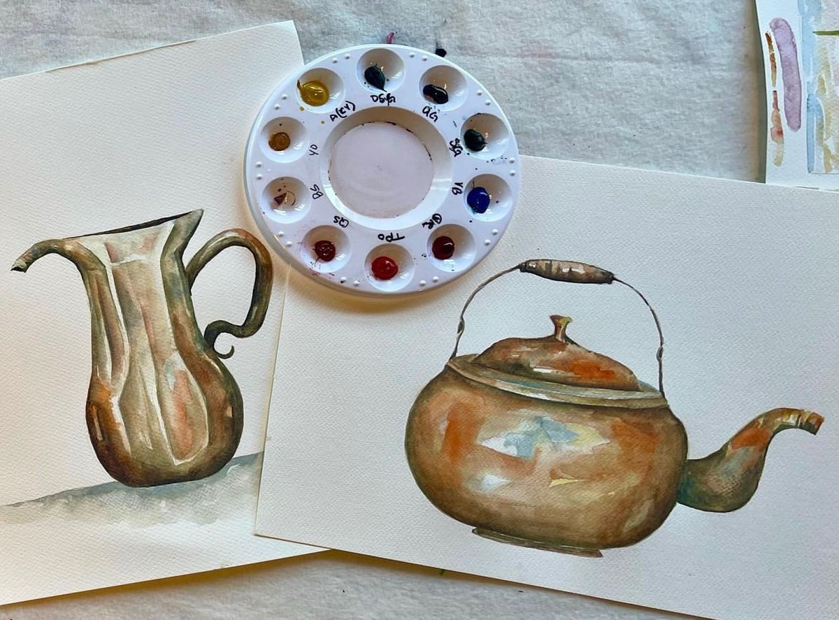 1\/25 Watercolor Workshop at Rustique Wines