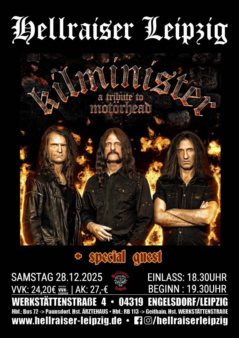 KILMINISTER \u2013 a tribute to Mot\u00f6rhead | Hellraiser Leipzig