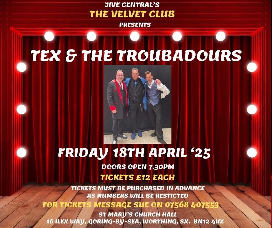 TEX & THE TROUBADOURS - Rock 'n' Roll Band Night