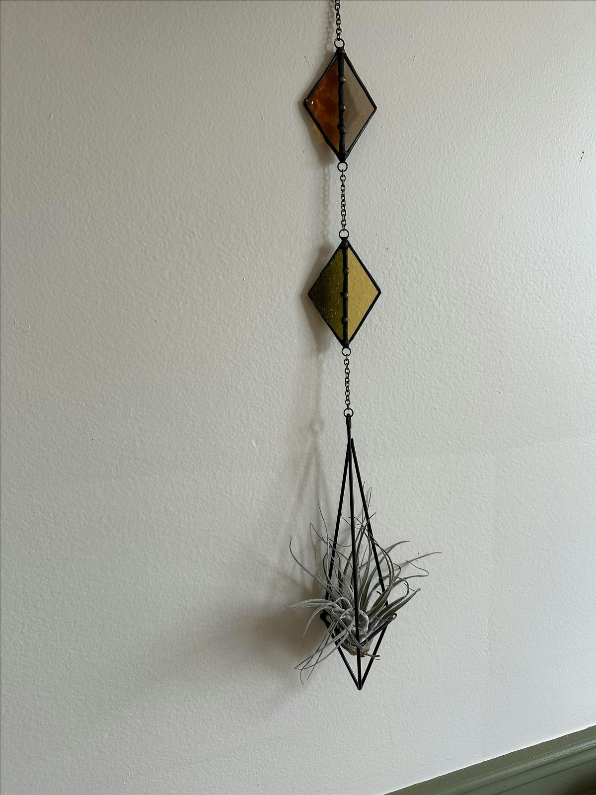 Stained Glass Airplant Hangers