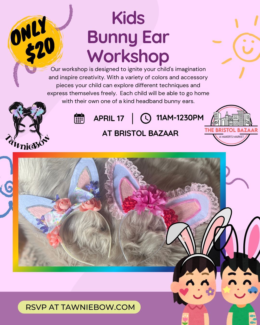 Kids Bunny Ear Workshop @ The Bristol Bazaar