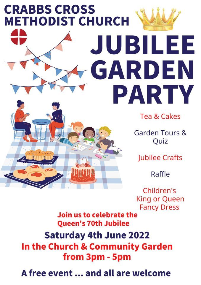 Platinum Jubilee Garden Party, Crabbs Cross Methodist Church, Redditch, 4 June 2022
