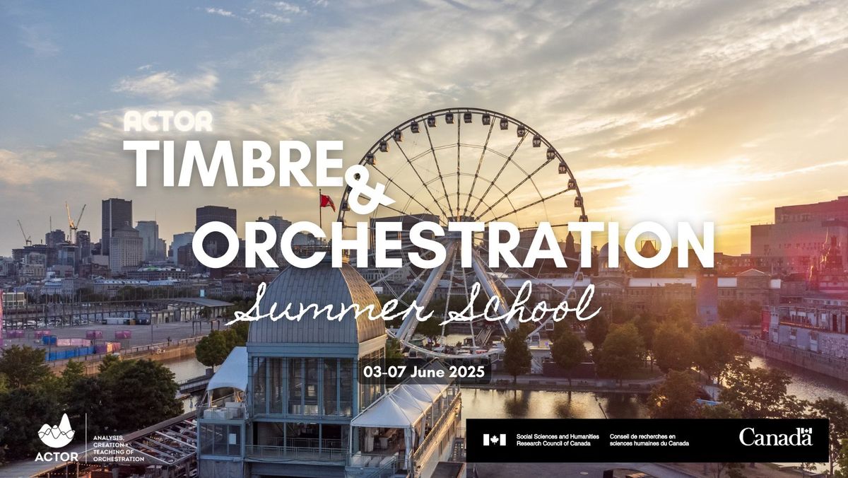 ACTOR Timbre & Orchestration Summer School 2025