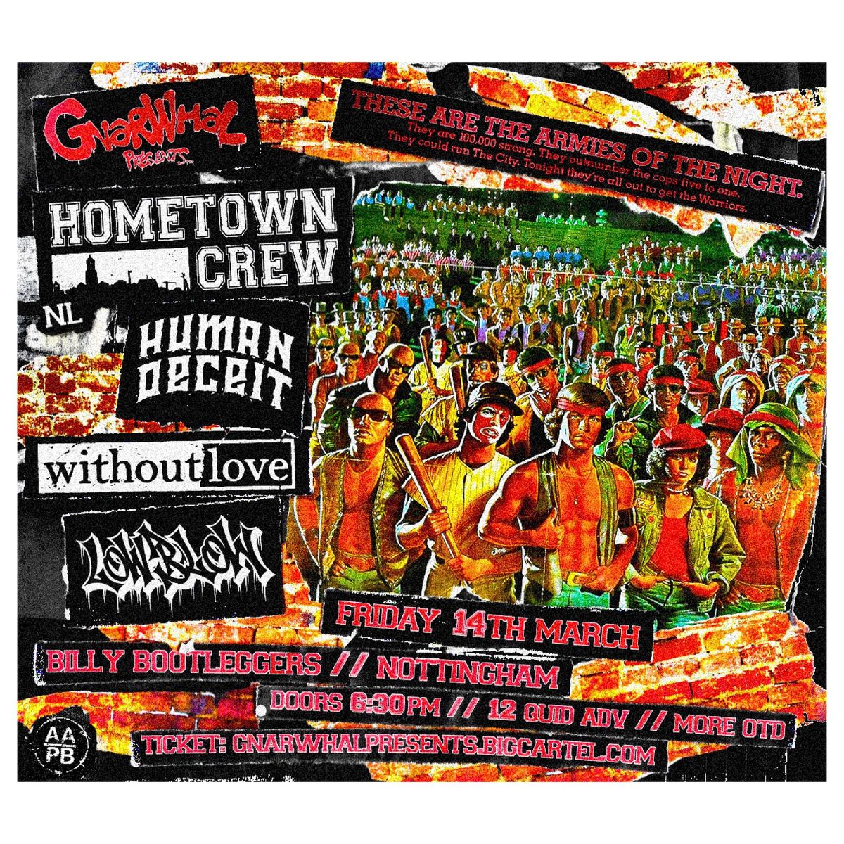 Hometown Crew (Netherlands) \/ Human Deceit \/ Without Love \/ Low Blow @ Billy\u2019s 