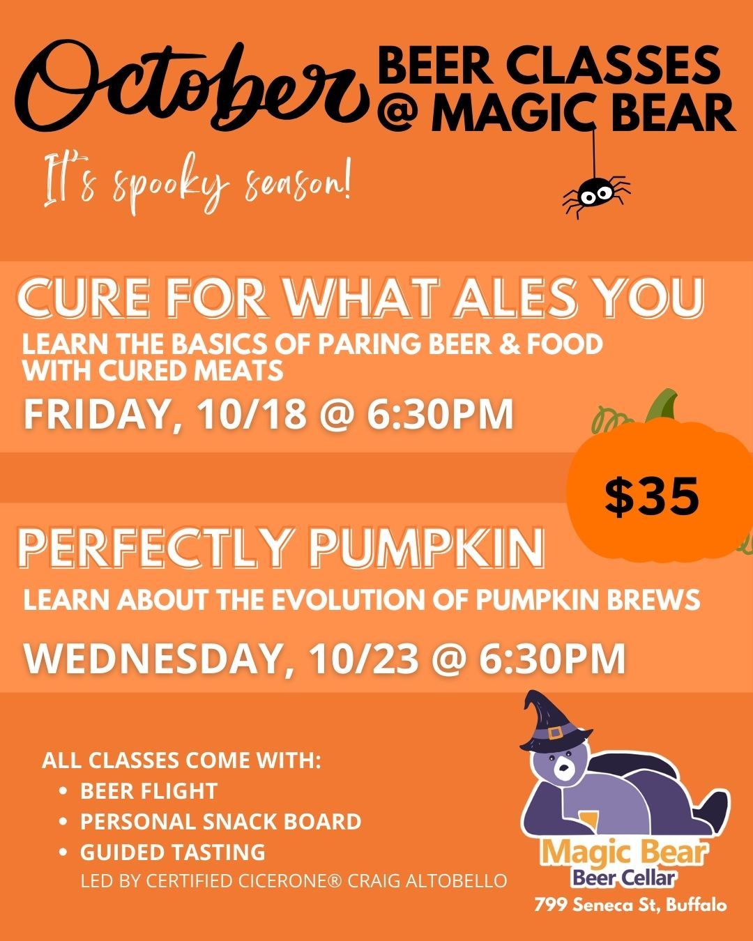 Perfectly Pumpkin - Magic Bear Beer Class