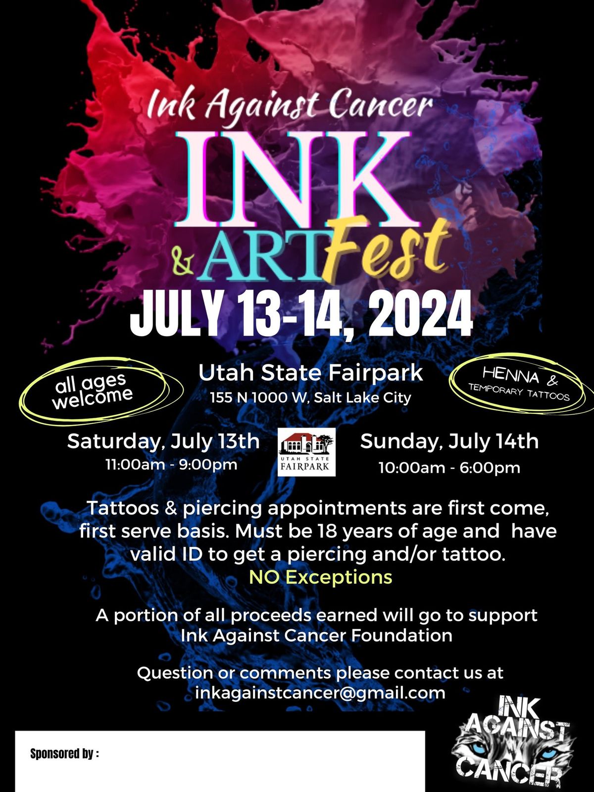 Annual Ink Against Cancer: Ink & Art Fest