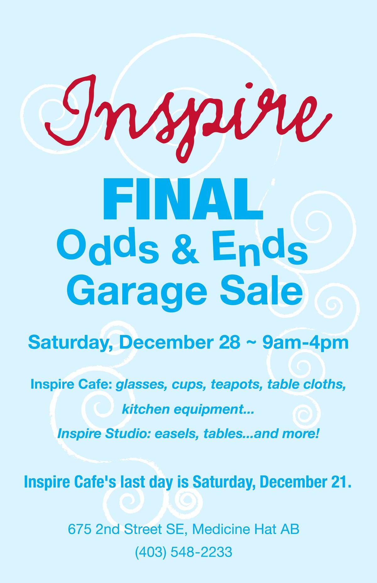 Final Odds & Ends Garage Sale