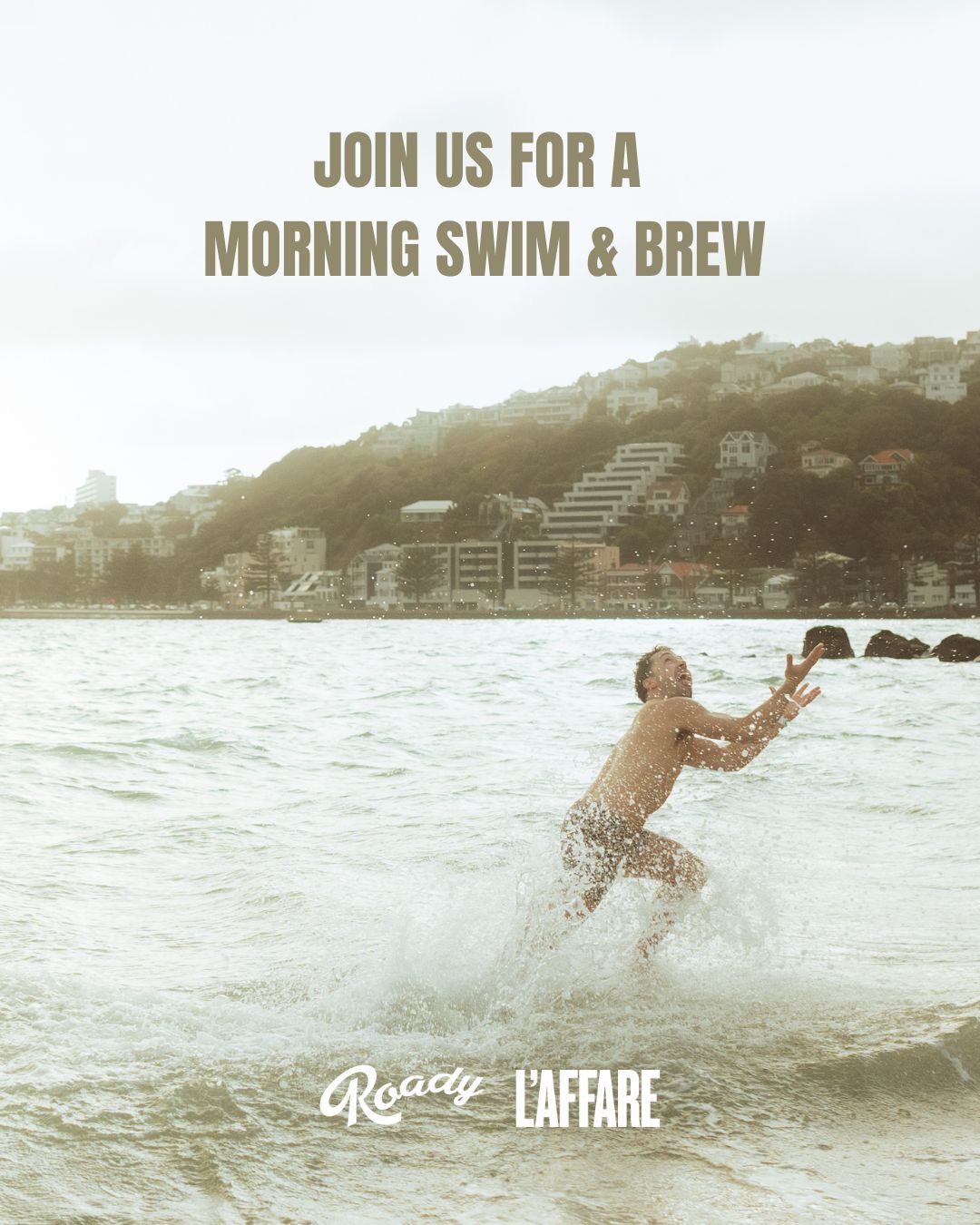 Morning swim & brew with Roady & L\u2019affare