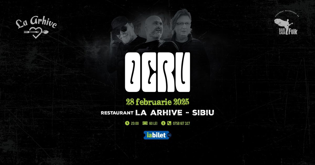 SIBIU: Concert OCRU @ La Arhive