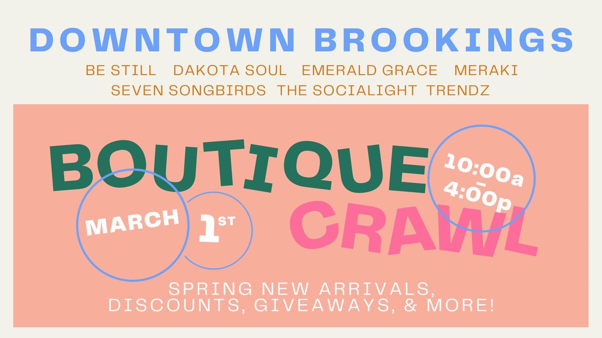 Downtown Brookings Boutique Crawl