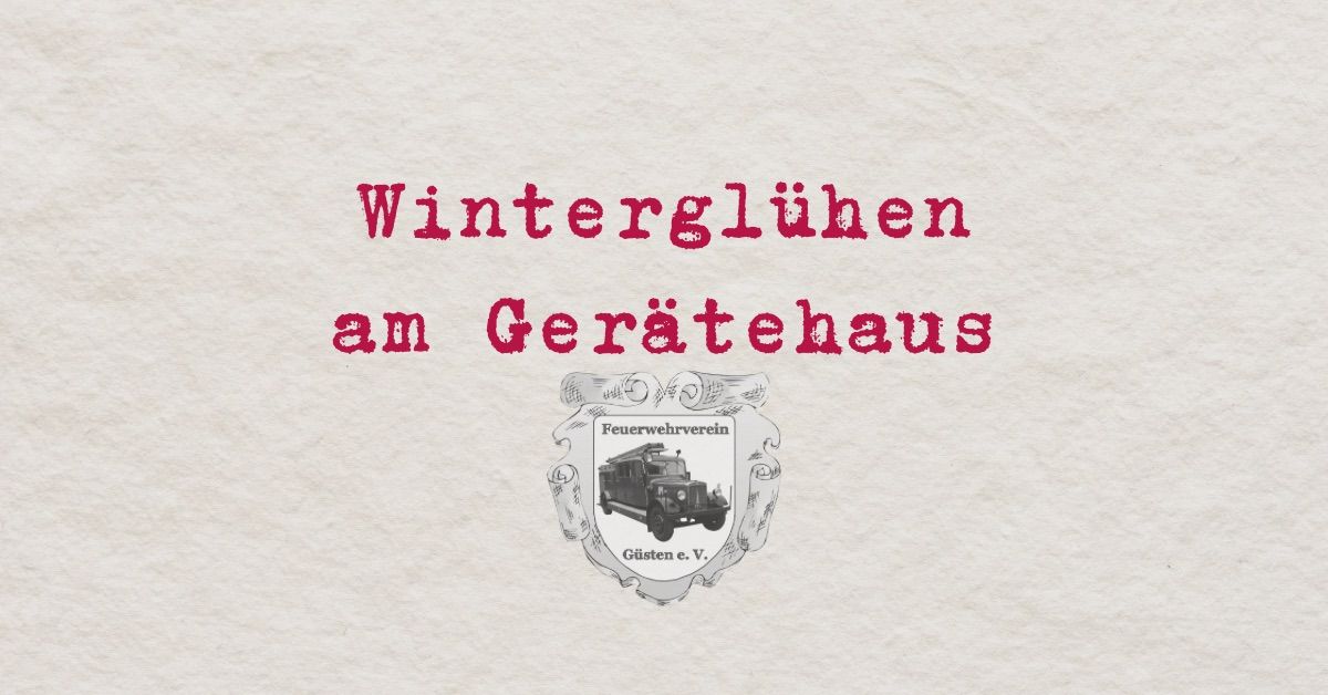 Wintergl\u00fchen am Ger\u00e4tehaus