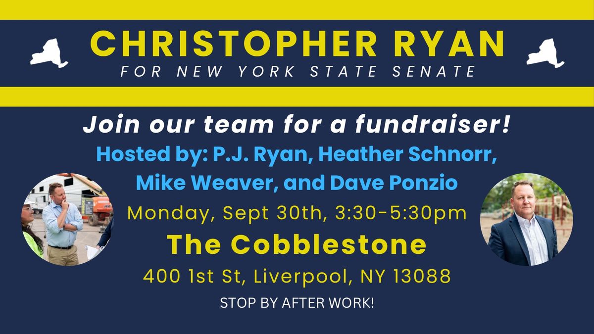 Fundraiser for Chris Ryan at The Cobblestone