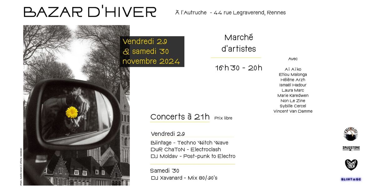 BAZAR D'HIVER - March\u00e9 d'artistes et concerts