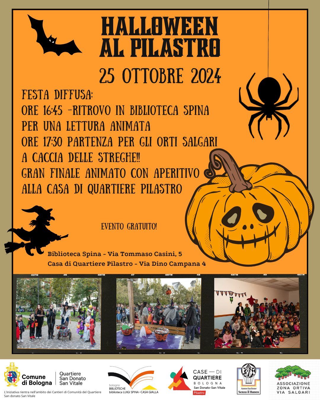 Festa di Halloween diffusa al Pilastro