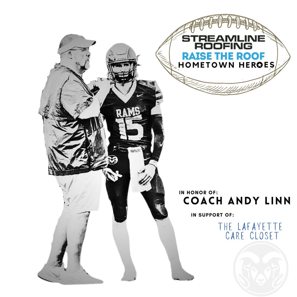 Raise the Roof-Coach Andy Linn Hometown Hero | Installation Celebration