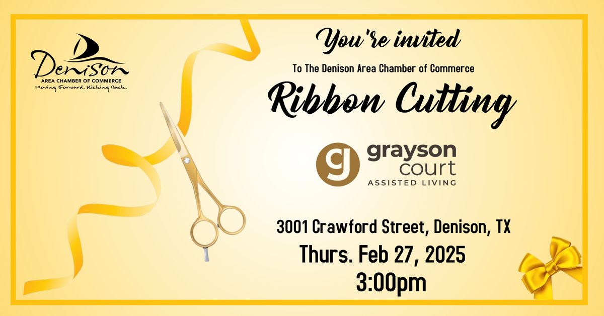 Ribbon Cutting - Grayson Court 