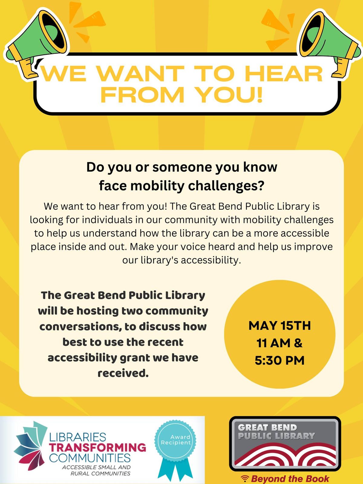 Library Accessibility Community Conversation 